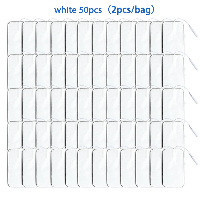 5×9cm Non-Woven Electrode Pads – 2mm Plug for TENS Muscle Stimulator & Acupuncture Machine, Gel Patch Accessories