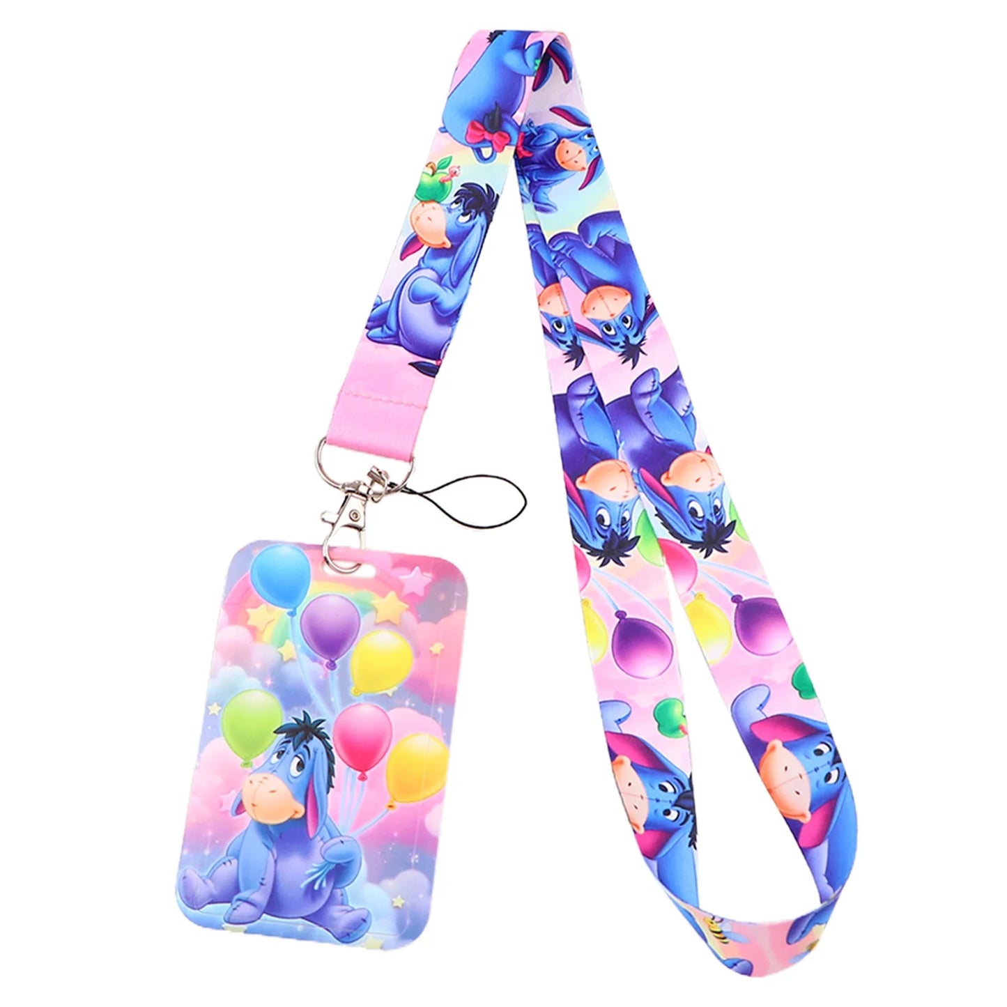 Cartoon Stitch Credential Holder Lanyard – Cute Neck Strap for Keychain, Pass & Credit Card Holder Accessories