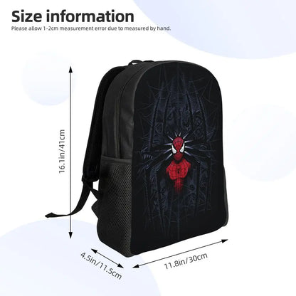 Custom Spider-Man Web Backpack – Water-Resistant School & College Bag for Men and Women