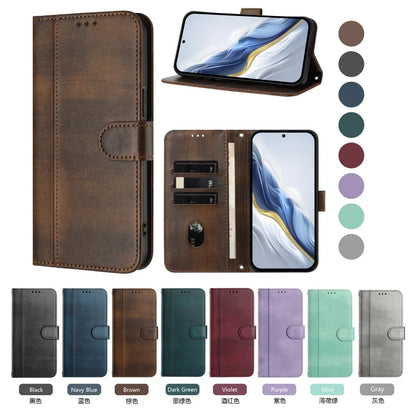 Samsung Galaxy A17 & A07 4G/5G Case - Vintage Leather Flip Wallet Cover with Cash Slots