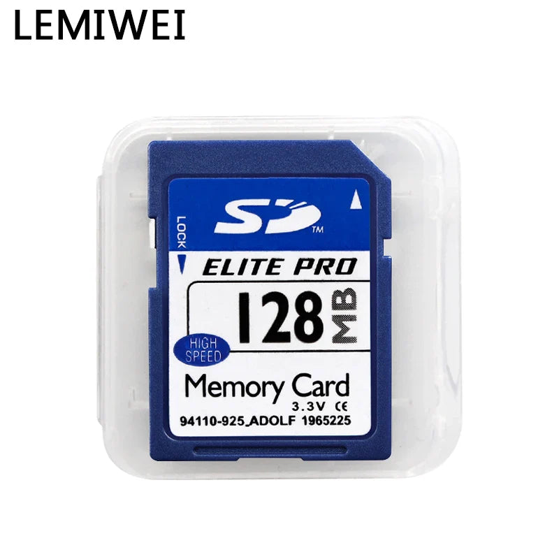Original Lemiwei Elite Pro SD Memory Card – High-Speed UHS-I Class 10 (128MB–2GB) Durable Blue Storage Card for Testing & Desktop Use