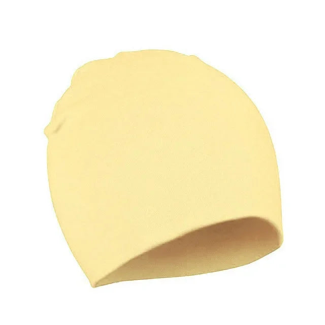 Baby Cotton Beanie Hat - Soft Candy Color Cap for Newborns, Toddlers & Kids
