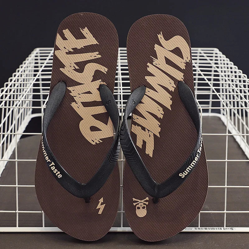 Men’s Summer Flip Flops – Lightweight Anti-Skid Outdoor Beach Slippers for Casual Wear