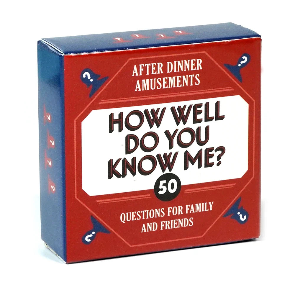 After Dinner Conversation Card Game - Family & Friends Party Game with Truth, Dare, Riddles and Fun Questions