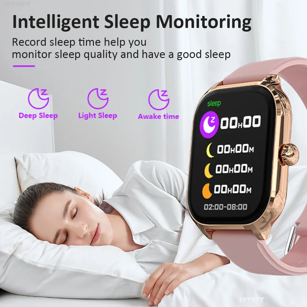 LAXASFIT H9 Promax Smartwatch – Bluetooth Call Answering, Heart Rate & SpO2 Monitoring, Calorie Tracking Fitness Watch