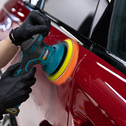 Gisam 8-Gear Digital Cordless Car Polisher — Electric Auto Waxing & Polishing Machine Compatible with Makita 18V Battery