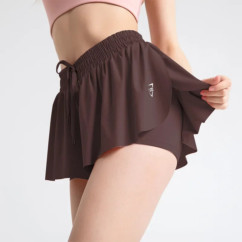 New Women’s High Waist Shorts Skirt – Breathable Summer Sports Shorts for Gym, Yoga & Activewear