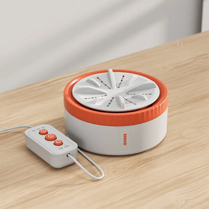 3 Gear Mini Washing Machine – Portable Rotating Turbine Washer for Underwear, Socks & Baby Clothes
