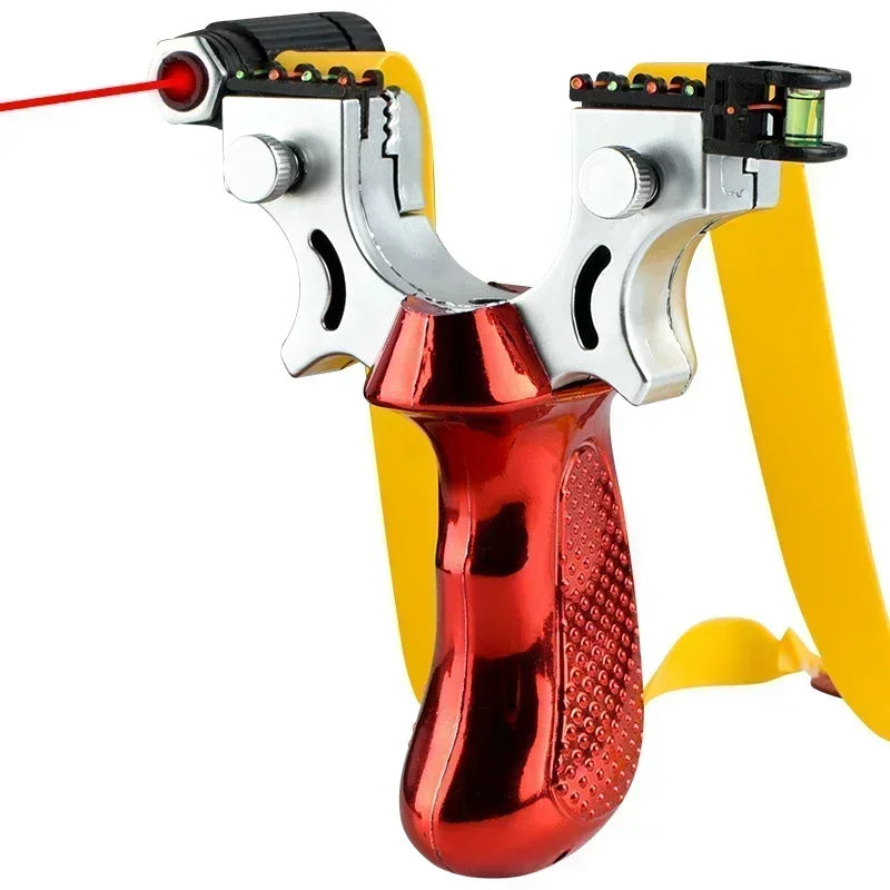 Laser Pointing Slingshot – 10 Style High Precision Aiming Catapult for Outdoor Hunting & Target Shooting Accessories
