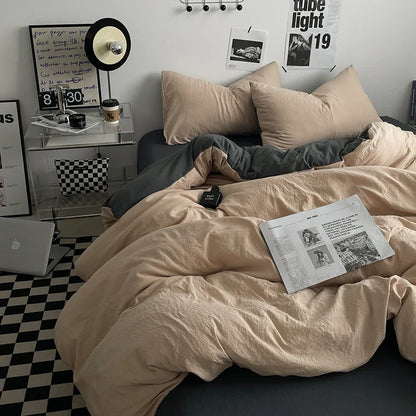 Bedding Comforter Set – Duvet Cover & Bed Sheets with Pillowcases for Queen/King Bed, Edredones de Cama