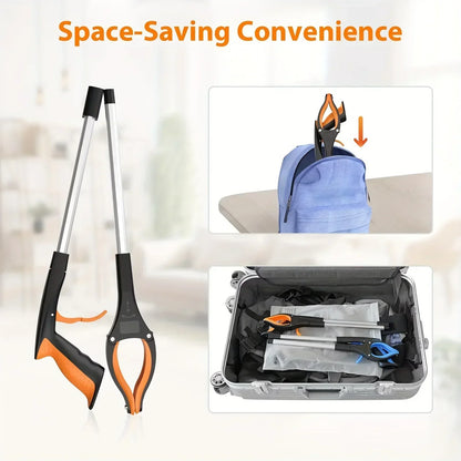32-Inch Garbage Picker Gripper – Lightweight Heavy-Duty 360° Rotating Clip for Elderly, Grabbing Tool