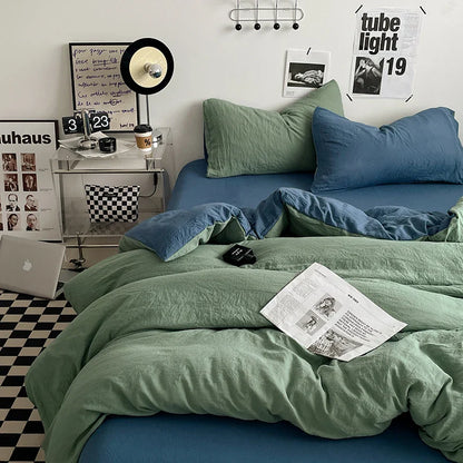 Bedding Comforter Set – Duvet Cover & Bed Sheets with Pillowcases for Queen/King Bed, Edredones de Cama