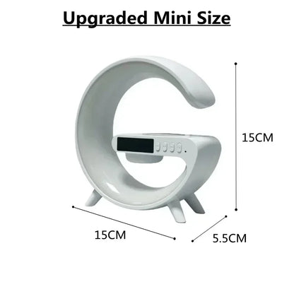 Multifunction Wireless Charger Pad — Stand, Speaker, TF Card, RGB Night Light, Fast Charging Station for iPhone 16/15, Samsung, Xiaomi, Huawei