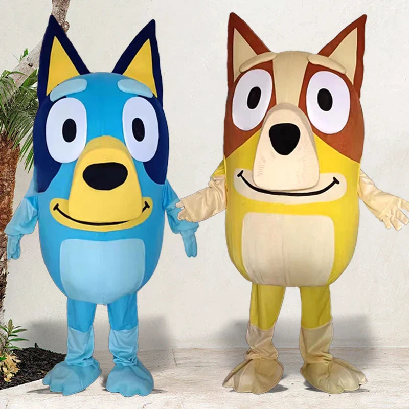 Bluey Bingo Dog Cosplay Costume — Adult Cartoon Doll Outfit for Walking, Performance & Events