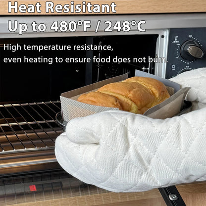 Silicone Bread Loaf Pan Liners – Reusable Nonstick Baking Mat for 9.5x5 Inch or 1.5LB Bread Pans, Heat Resistant