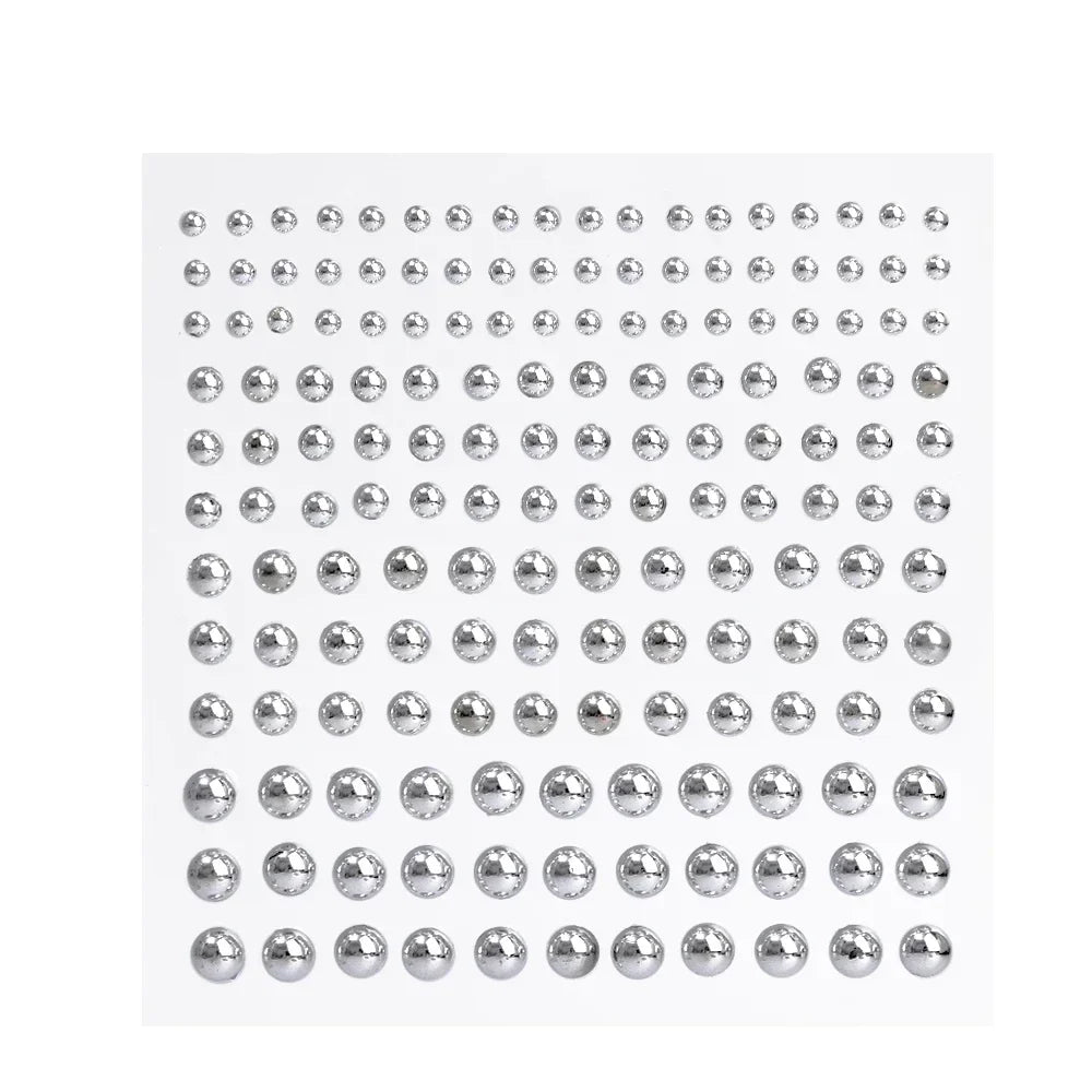 180pcs Non-Piercing Fake Nose Lip Stickers - Disposable Faux Piercing Jewelry for Nose, Lip, Belly & Eyebrow Style