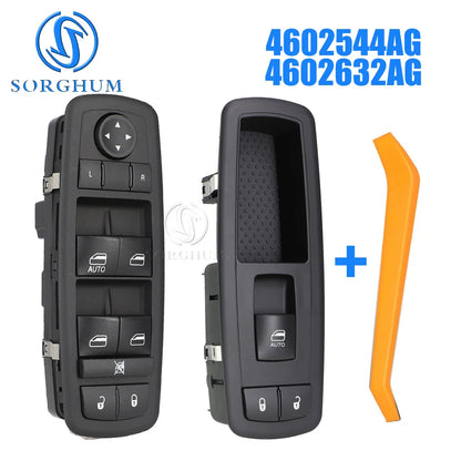 SORGHUM Master Power Window Control Switch – Compatible with Dodge Journey, Nitro, Chrysler & Jeep Liberty (Part 4602544AG / 04602632AG / 68298088AA)