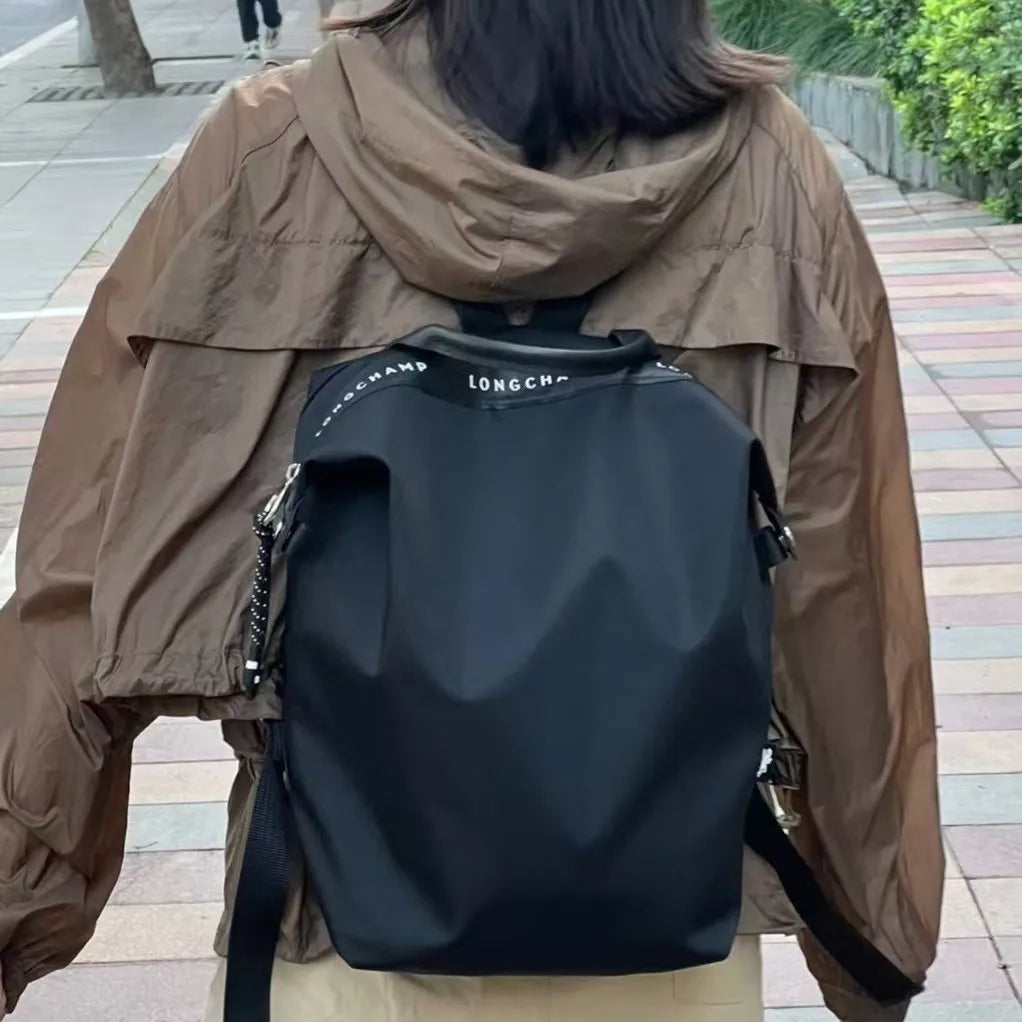 Large Capacity Travel Backpack – Nylon Shoulder Bag for Men & Women, Eco-Friendly Laptop Bag
