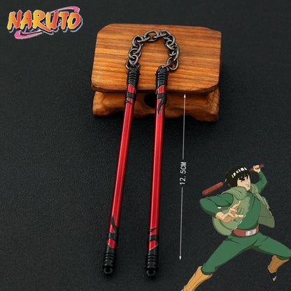 Anime Naruto Weapon Keychain Set – Metal Models of Asuma, Zabuza Sword, Kisame, Hidan, Minato Kunai & Flying Thunder God Cosplay Toys for Boys