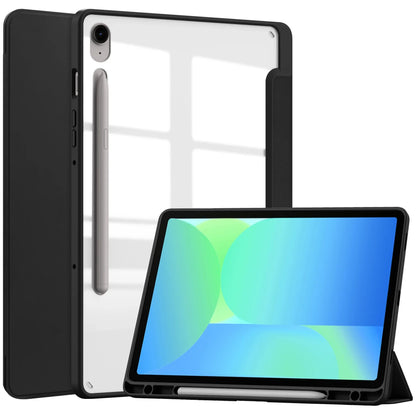 Samsung Galaxy Tab S10 FE 2025 Case — 10.9″ Tablet Cover with Pencil Holder for SM-X520/X526B & S9 FE