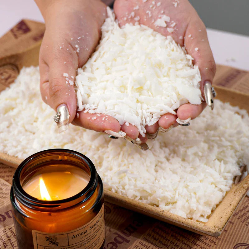 Natural Soy Wax for DIY Candle Making - 100% Additive-Free, Scented Raw Material Kit Available in 1000/ 500/ 250/ 100g Packs