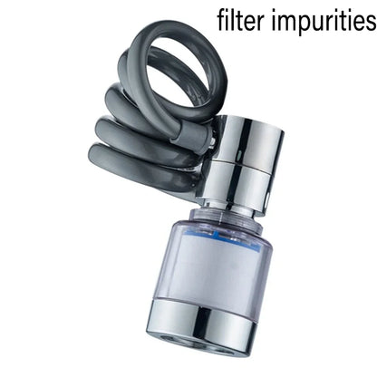 3-Mode Rotating Sink Faucet – 360° Water-Saving Filter Extension for Kitchen
