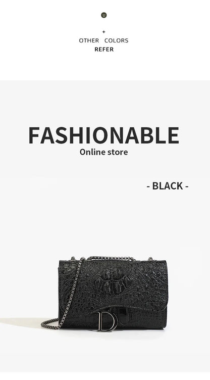 Women's Luxury Crossbody Handbag – Sequined Shoulder Messenger Bag with Chains, Casual Purses & Handbags