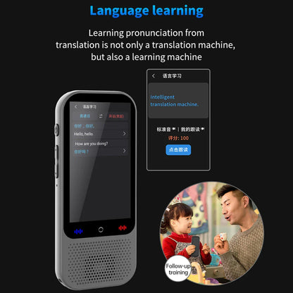 S80 Pro Portable Language Translator – 138 Languages, Voice Translation, 16 Offline Modes, ChatGPT Function