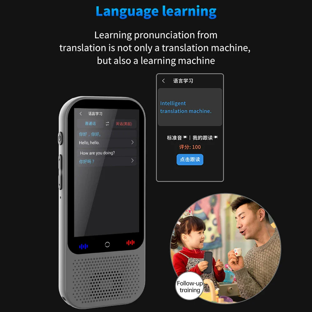 S80 Pro Portable Language Translator – 138 Languages, Voice Translation & 16 Offline Modes with ChatGPT Function