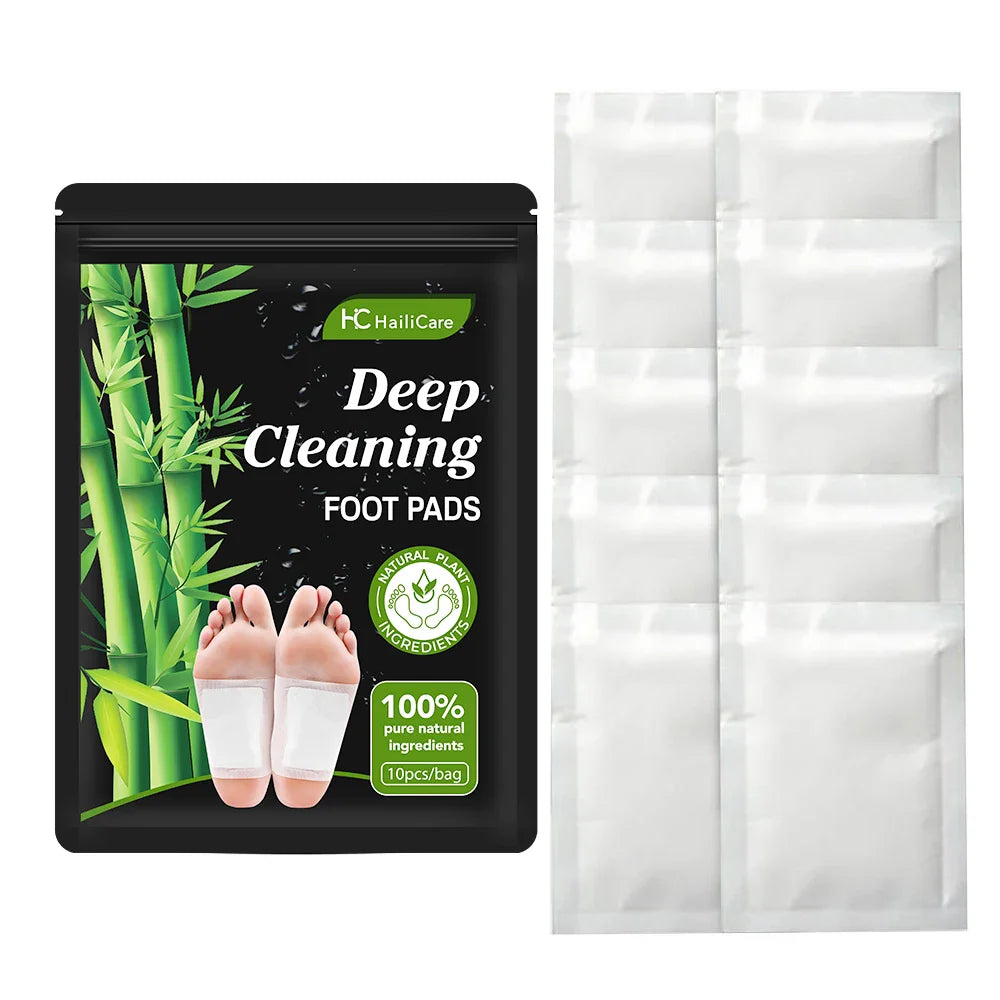 10PCS Herbal Detox Foot Patches – Stress Relief & Deep Sleep Aid | Natural Foot Care & Body Cleanse