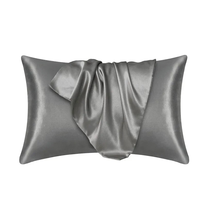 100% Natural Mulberry Silk Pillowcase - Real Silk Hair & Skin Care Bedding Cover with Custom Size Options
