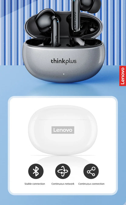 Lenovo Thinkplus XT88 In-Ear Bluetooth Earphones — Dual Mic, Stereo Noise Reduction, Bass HiFi Touch Earbuds