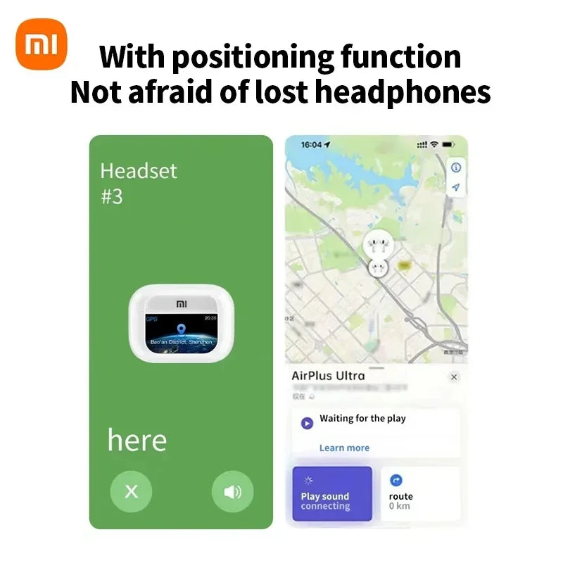 Xiaomi Tour Pro6 ANC Wireless Earbuds – LED Screen, Noise-Cancelling Bluetooth Headphones with Mic, Sports Earphones for Android & iOS