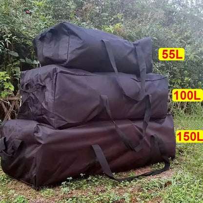 55L-150L Waterproof Duffle Bag - 1680D Oxford Fabric Foldable Travel & Hiking Storage Backpack