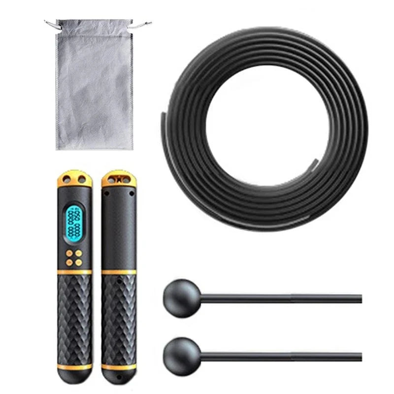 ProSpeed 2-in-1 Multifunctional Digital Skipping Rope | Professional Ball Bearings, Non-slip Handles, Calorie Counter | Perfect for Jumps and Fitness