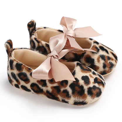 Infant Leopard Print Pre-Walker Shoes - Soft Sole Baby Sneakers for Spring & Autumn, 0–1 Year Daily Footwear