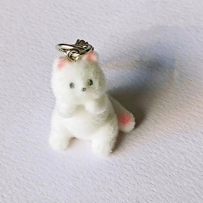 Cartoon Plush Koala Keychain – Cute Fluffy Doll Bag Pendant, DIY Keyring Charm Gift for Women