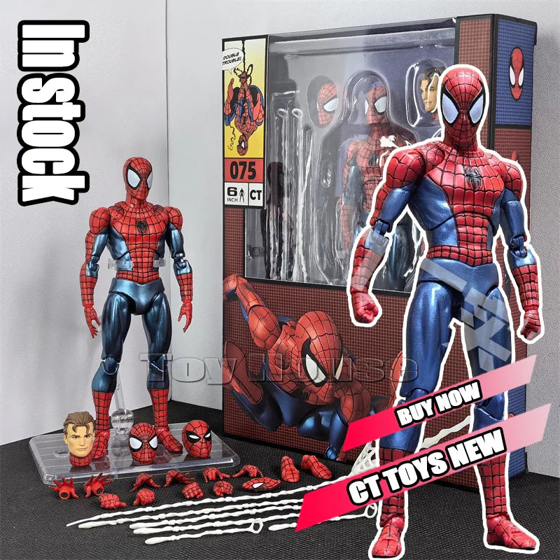 Ct Toys Spiderman Mafex 143 Ben Reilly Comic Version – The Amazing Spider-Man Anime Action Figure, Collectible Toy Gift