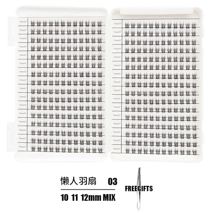 Individual Lash Extensions Kit – DIY Cluster Eyelash Book, False Lashes for Home Makeup