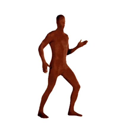 24PCS Zentai Invisible Jumpsuits – Skin-Tight Spandex Bodysuit Cosplay Costume for Halloween, Carnival & Stretch Full-Body Wear