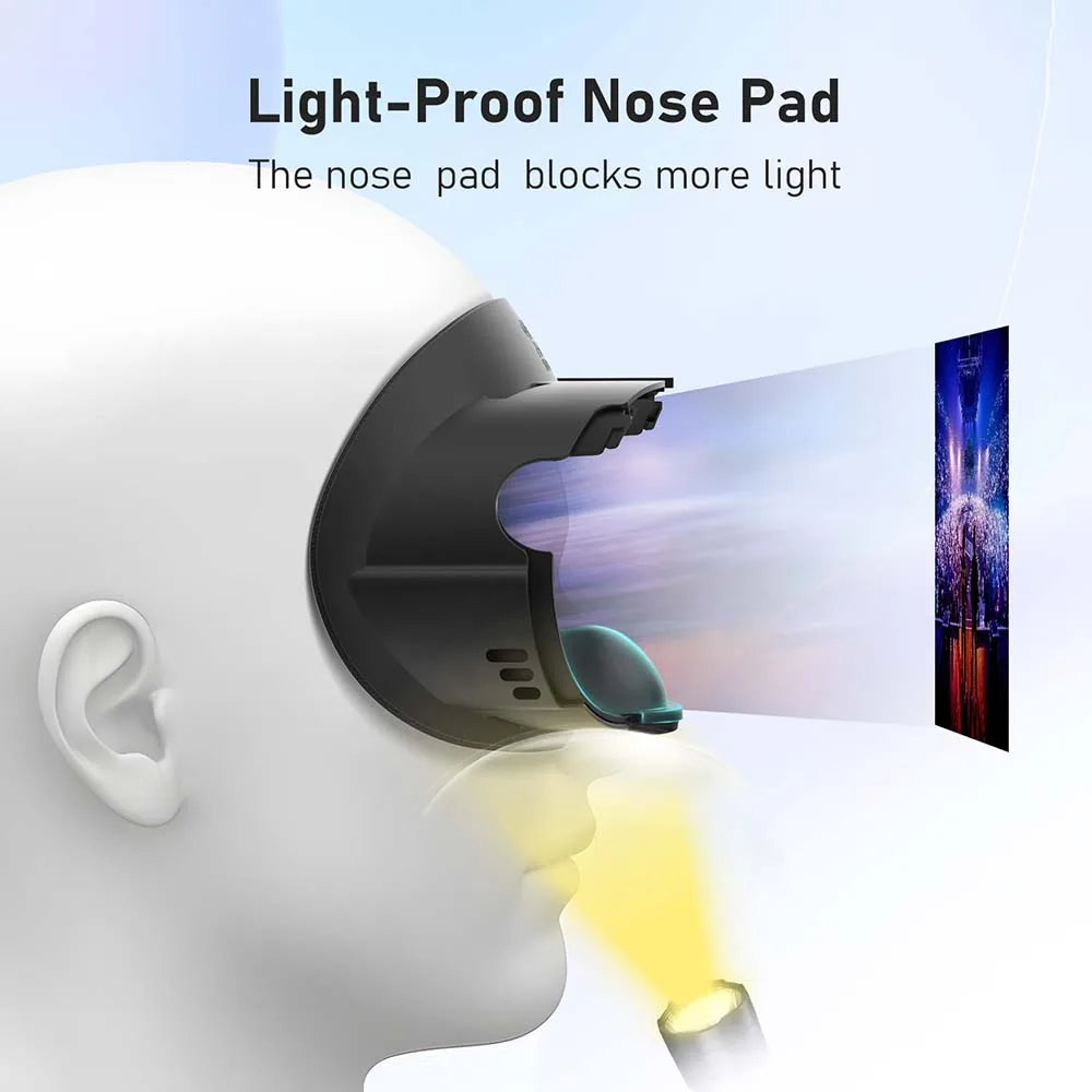 AMVR 3-in-1 Face Mask Cover for Meta Quest 3 – PU Leather & Ice Silk Replacement Pad, Upgraded Version