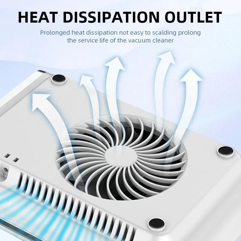 Powerful Nail Dust Vacuum Collector – Professional Nail Dust Extractor with Reusable Filter, Adjustable Speed Manicure Equipment