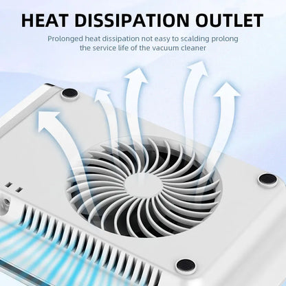 Powerful Nail Dust Vacuum Collector – Professional Nail Dust Extractor with Reusable Filter, Adjustable Speed Manicure Equipment