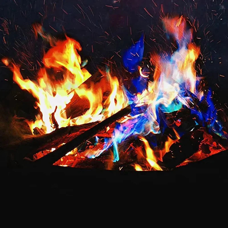 10-Pack Color Changing Fire Packets – Non-Toxic Powder for Bonfires, Fire Pits & Fireplaces