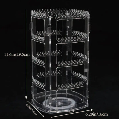 Rotating Jewelry Display Rack – Ear Clips, Earrings & Necklace Organizer Stand