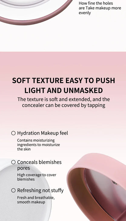 OCHEAL CC Cream Cushion Foundation – Long-Lasting Moisturizing Concealer & BB Cream for Face Makeup