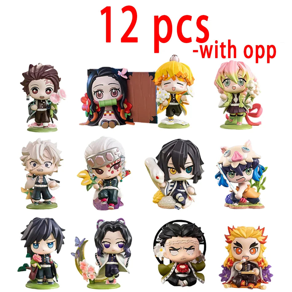 Demon Slayer Tanjiro & Nezuko Figure Blind Box – Anime Cartoon Statue Model Ornament, Creative Surprise Gift