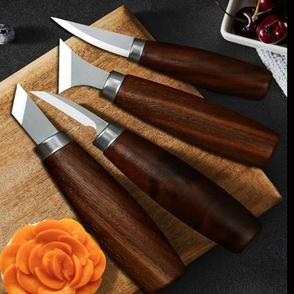 Wood Carving Knife Set - DIY Manual Woodworking Chisel Tools for Carving, Chipping & Craft Projects