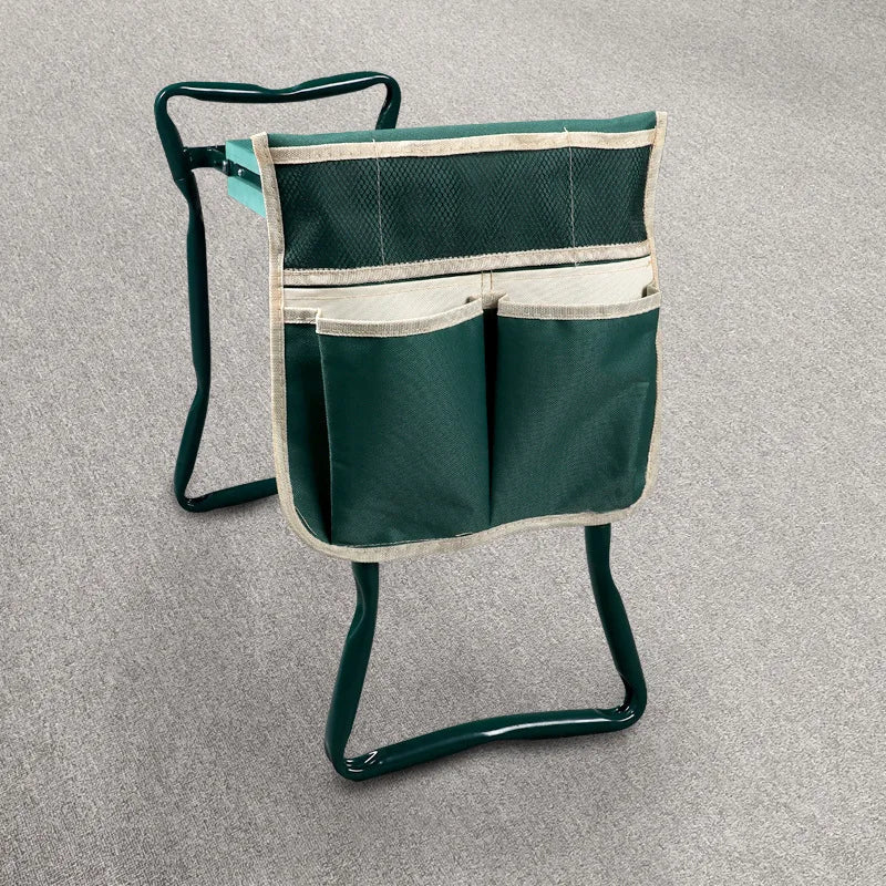 Foldable Garden Kneeler & Seat – Heavy-Duty Gardener Stool with Thick Soft Kneeling Pad for Gardening