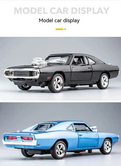 1:32 1970 Charger Alloy Diecast Model Car – Pull-Back Mini Vehicle Toy for Kids & Collectors